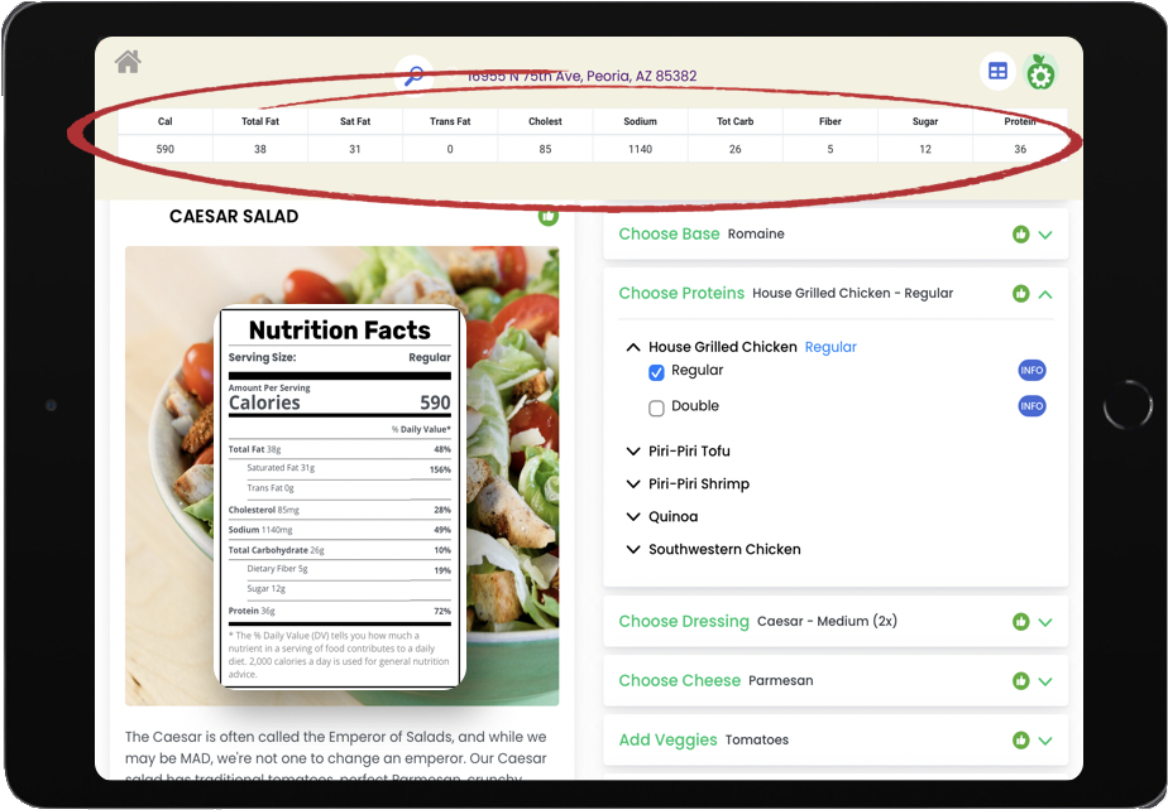 Bigzpoon Nutrition Calculator